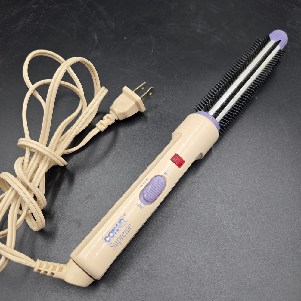 VTG Conair Supreme Curls Waves 3/4" Brush BC37 Bristled CURLING IRON Hair Styler